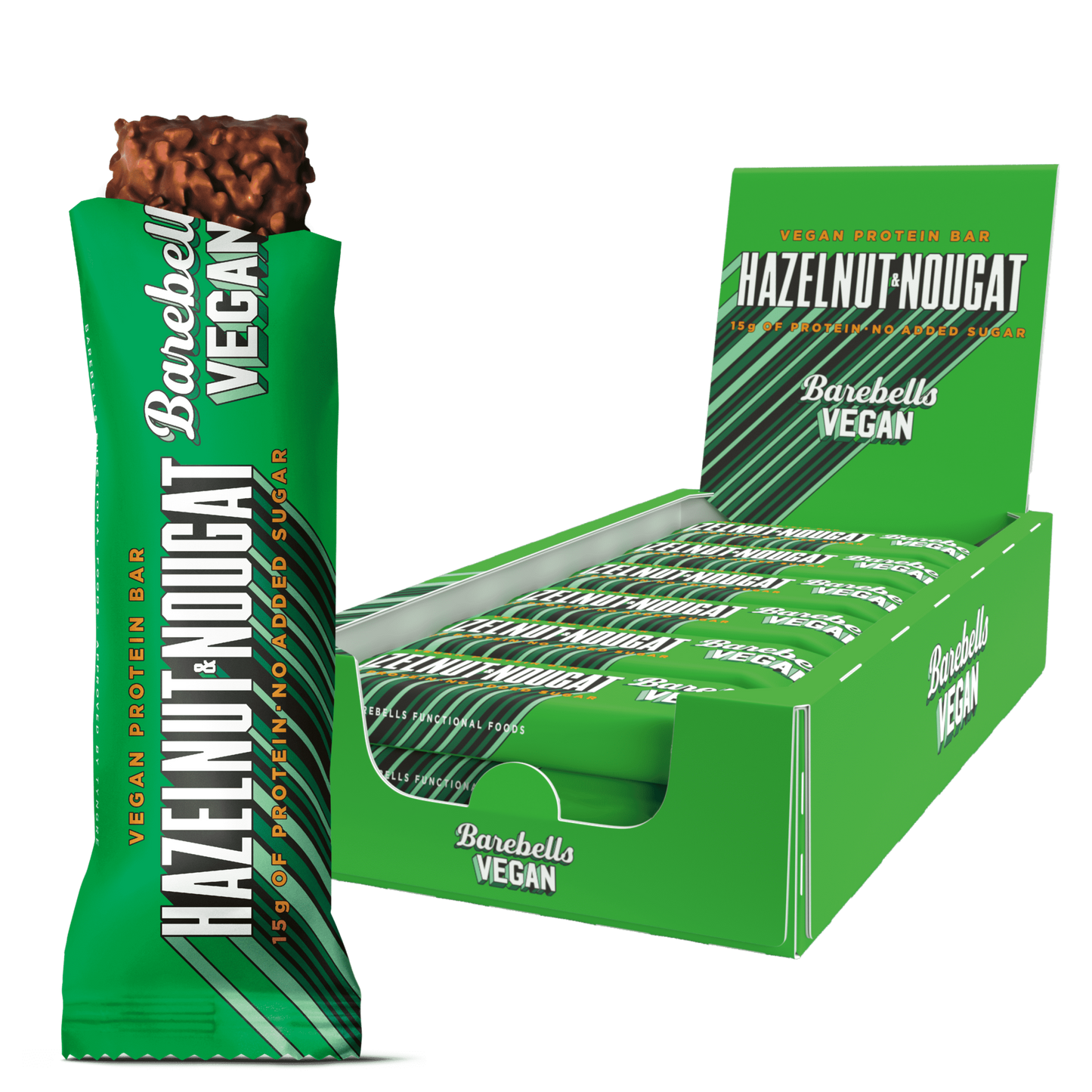 Barebells Protein Bar - Vegan Hazelnut & Nougat (12 stk)