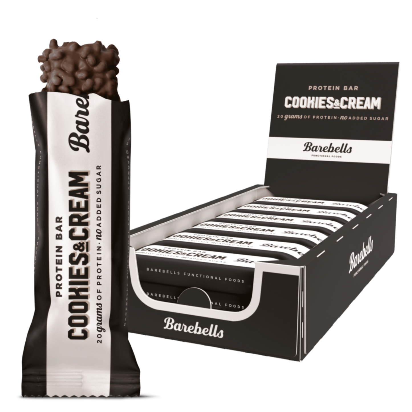 Barebells Protein Bar - Cookies & Cream (12 stk)