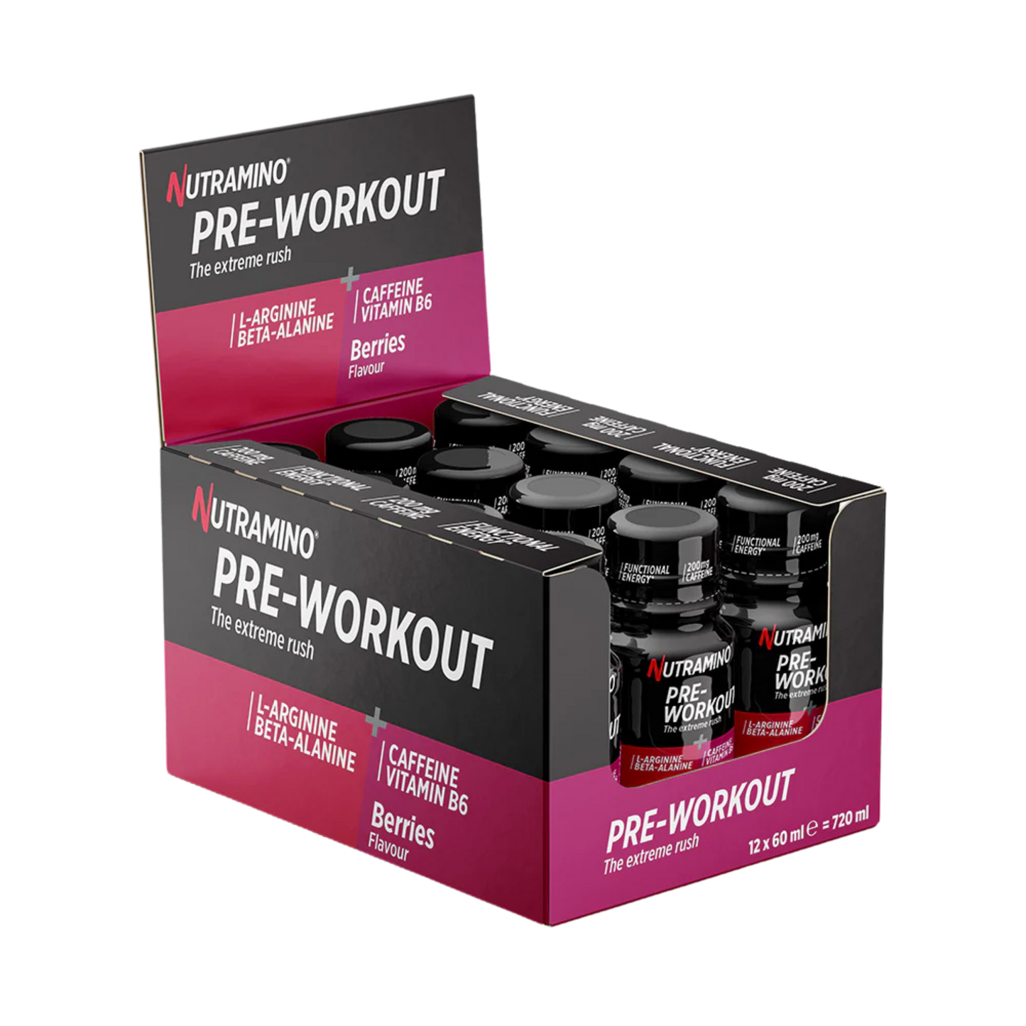 Nutramino Pre Workout Shot - Berries (12x60 ml)