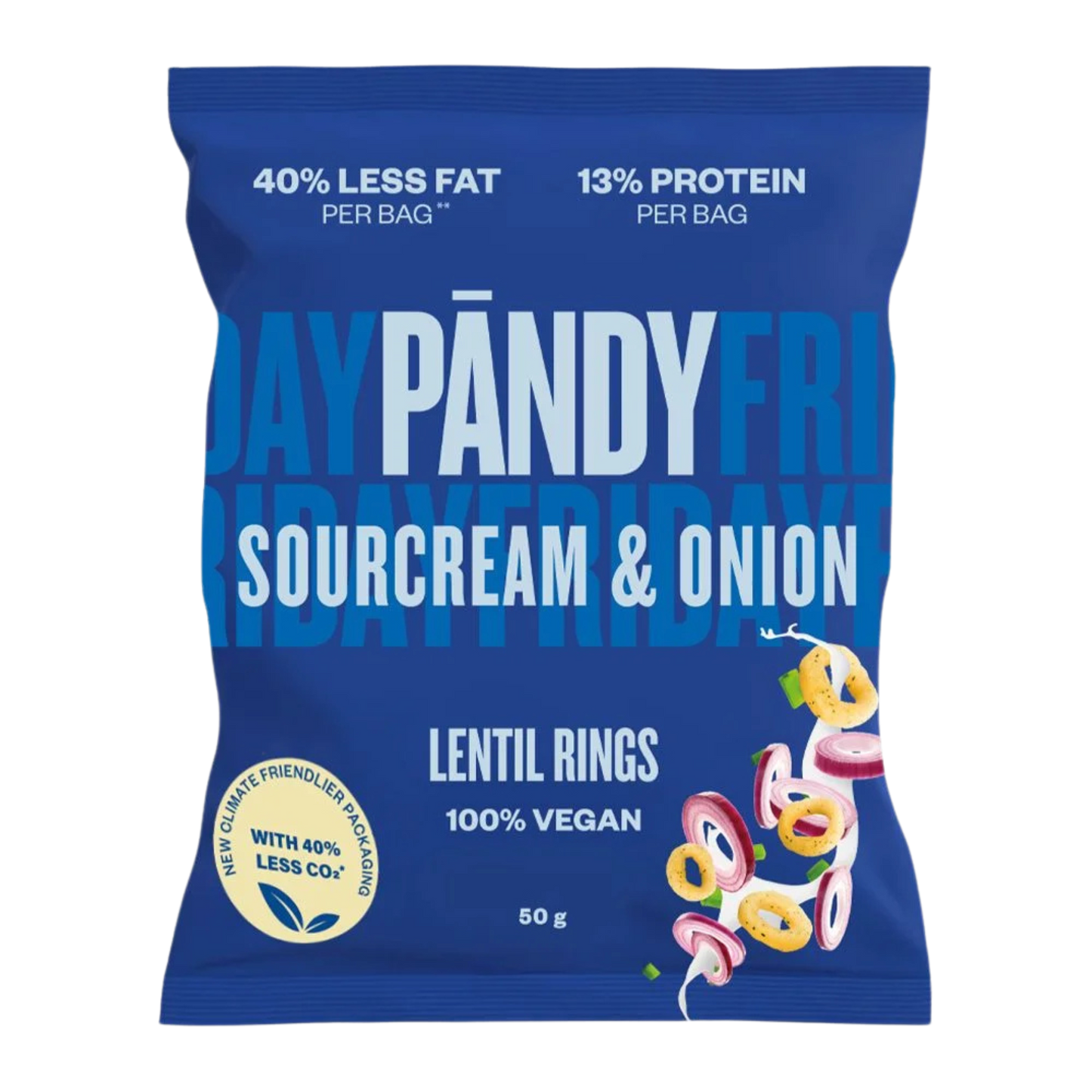 Pandy Sourcream & Onion Lentil Rings (50 g)