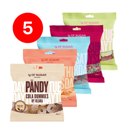 Pandy Candy - Bland Selv (5x50g)